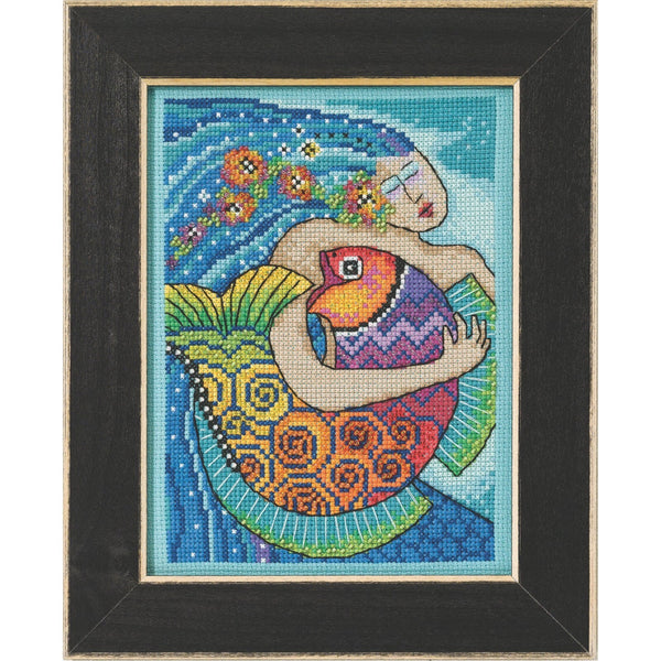 Ocean Song Beaded Cross Stitch Kit by Laurel Burch for Mill Hill LB30-2113