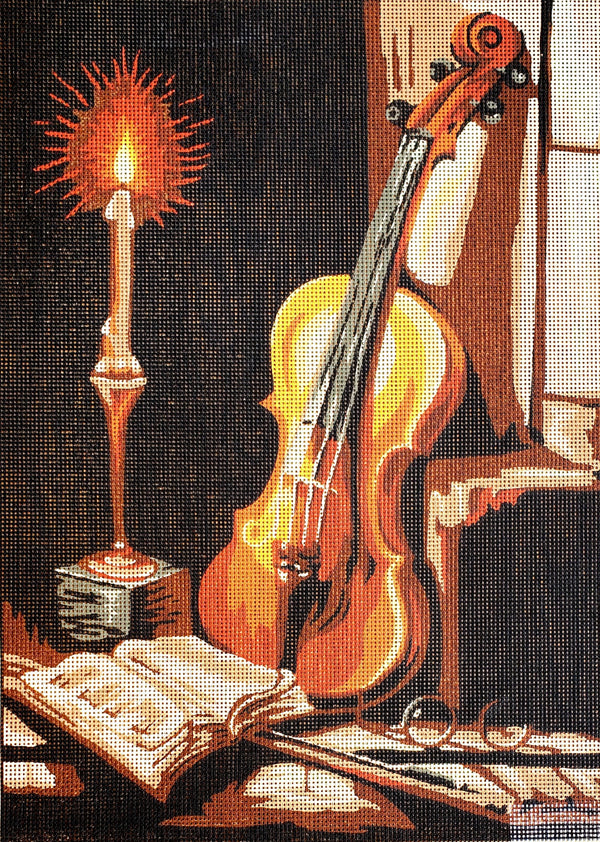 Violin Tapestry Canvas by Gobelin 14.861
