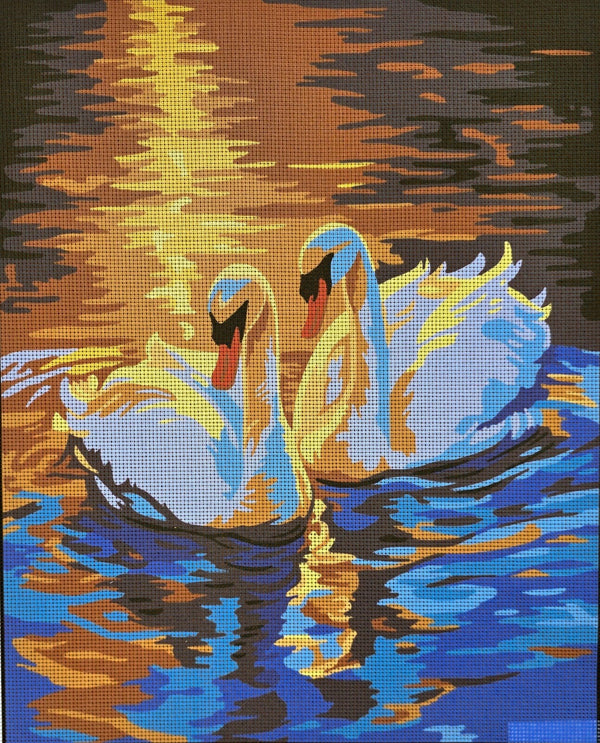 Swans Tapestry Canvas by Gobelin L 14.890