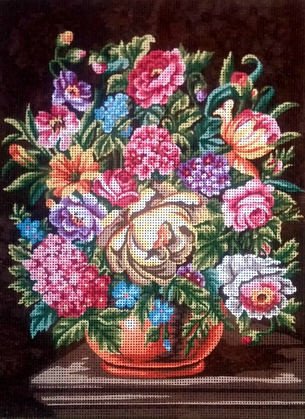 Flowers in Vase Tapestry Canvas by Gobelin L 40.113