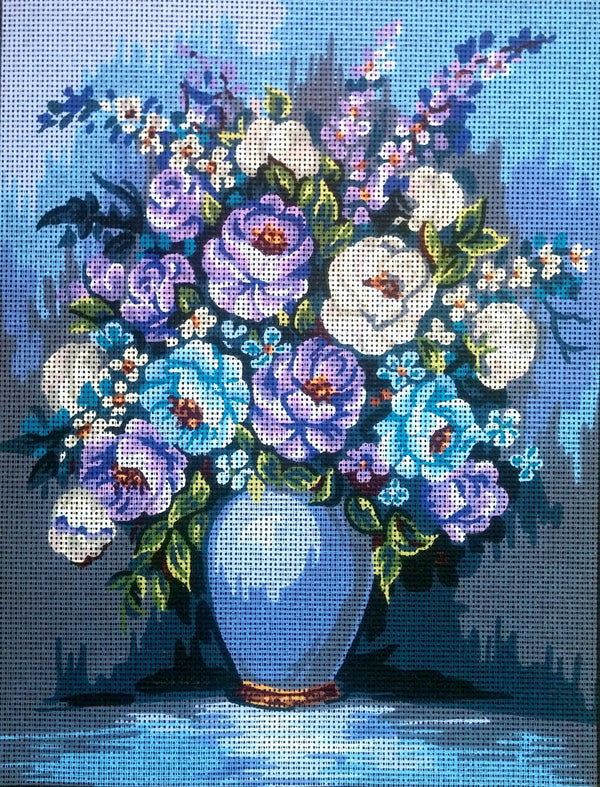 Flowers in Vase Tapestry Canvas by Gobelin L 40.133