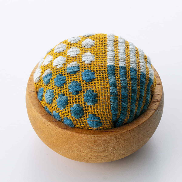 Stripe Wooden Bowl Pin Cushion Kogin Kit by Olympus KK-86