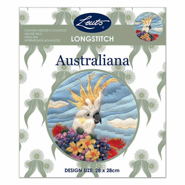 Sulphur Crested Cockatoo Australiana HWLS-004 Long Stitch Kit by Leuts