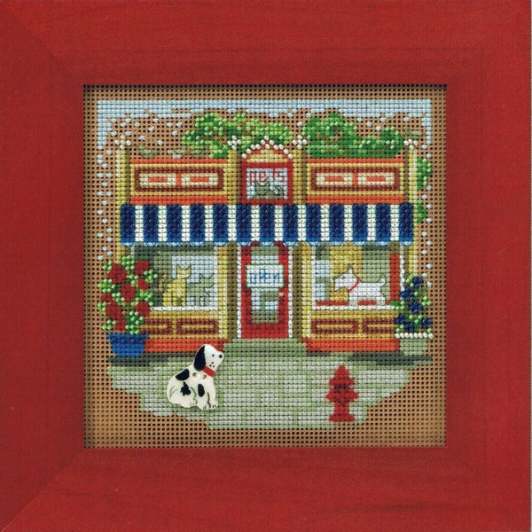 Pet Shoppe - Christmas Village Mill Hill Buttons & Beads Cross Stitch Kit (MH14-4103)