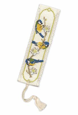 Bluetits Bookmark Kit - Textile Heritage