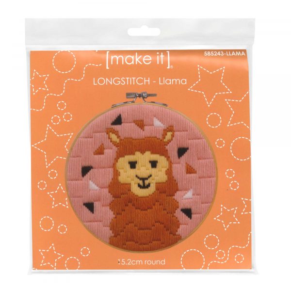 Llama Long Stitch Kit by Make IT 585243-LLAMA
