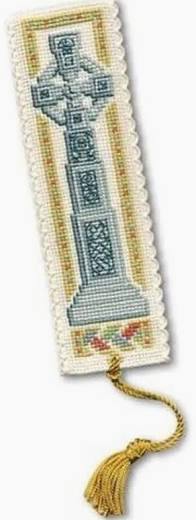 Celtic Cross Bookmark Kit by Textile Heritage