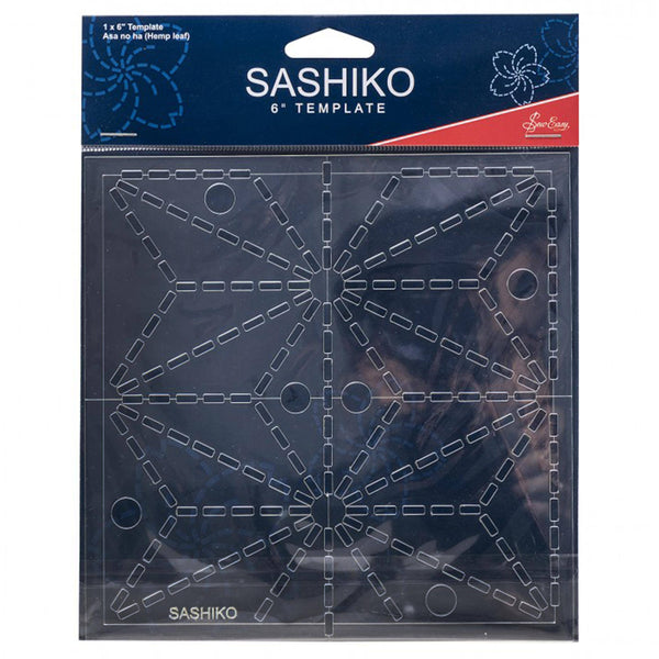 Sashiko 6" Asa no ha (Hemp Leaf) Template -  ERS.006