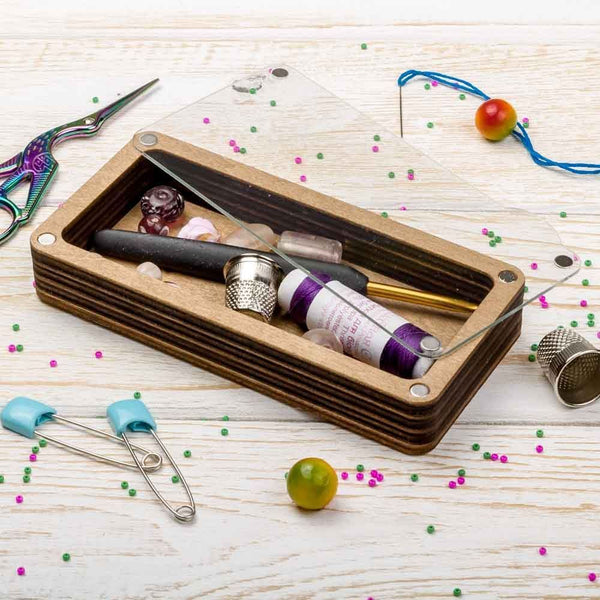 Storage Box with Acrylic Lid FLZB(N)-009 by Wonderland Crafts