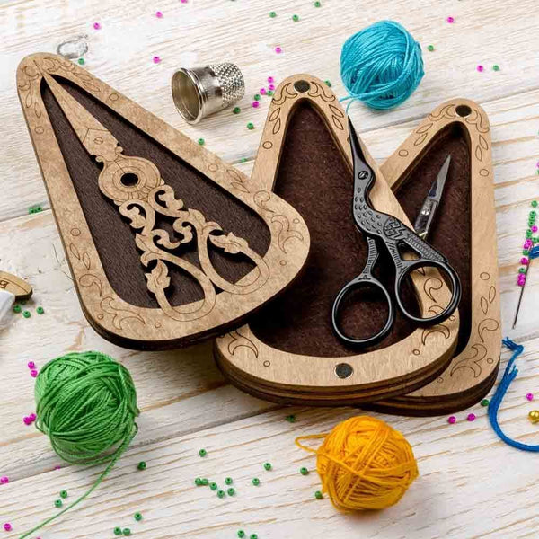Scissor Box Two Tiered FLZB(N)-016 by Wonderland Crafts