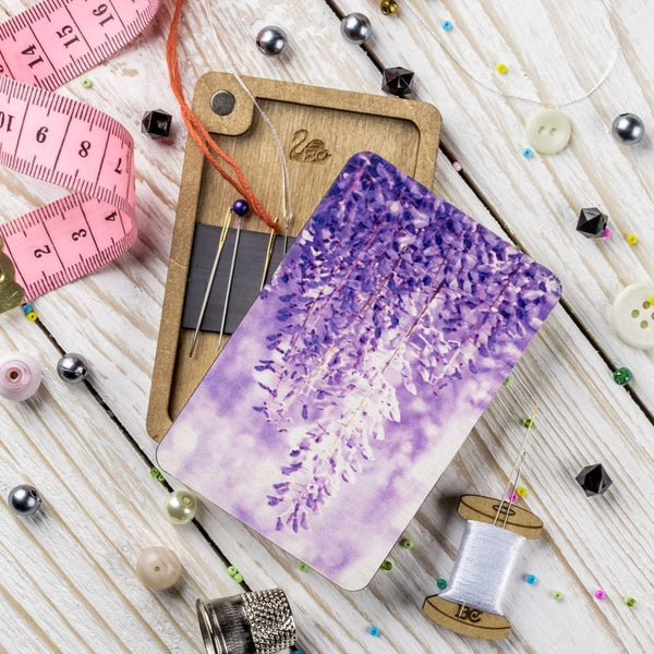 Purple Dreaming Magnetic Needle Case FLZB(N)-087 by Wonderland Crafts
