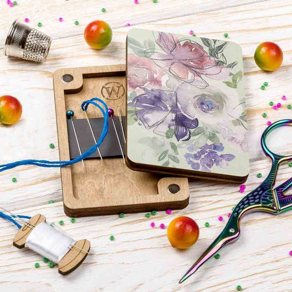 Soft Floral Magnetic Needle Case FLZB(N)-120 by Wonderland Crafts