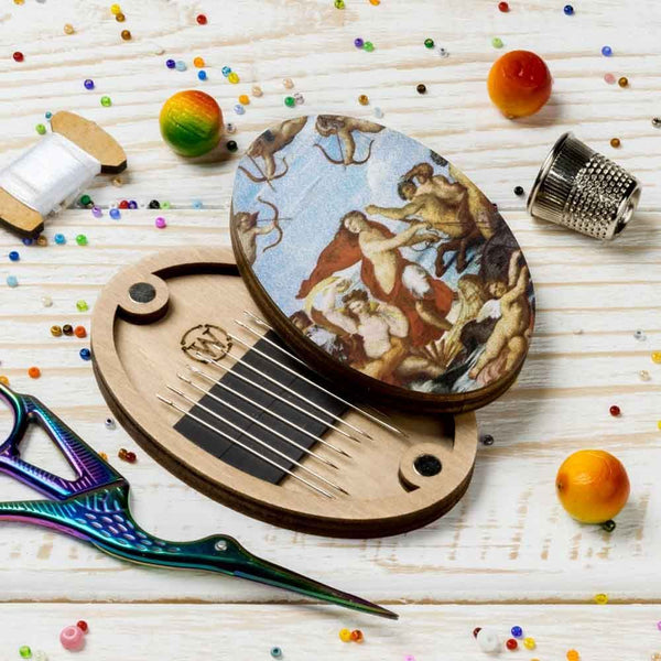 Raphael Oval Magnetic Needle Case FLZB(N)-154 by Wonderland Crafts