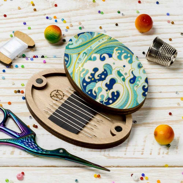 Wave Oval Magnetic Needle Case FLZB(N)-172 by Wonderland Crafts