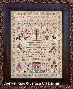 The Snooty Parrot Sampler by Barbara Ana Designs