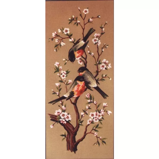 Birds and Blossom  H 320- Tapestry Canvas by Diamant