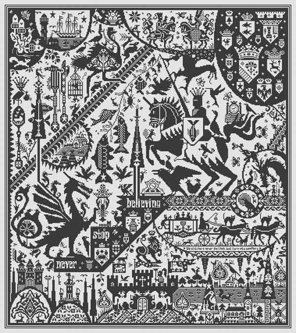 The Fisher King Pattern by Long Dog Samplers