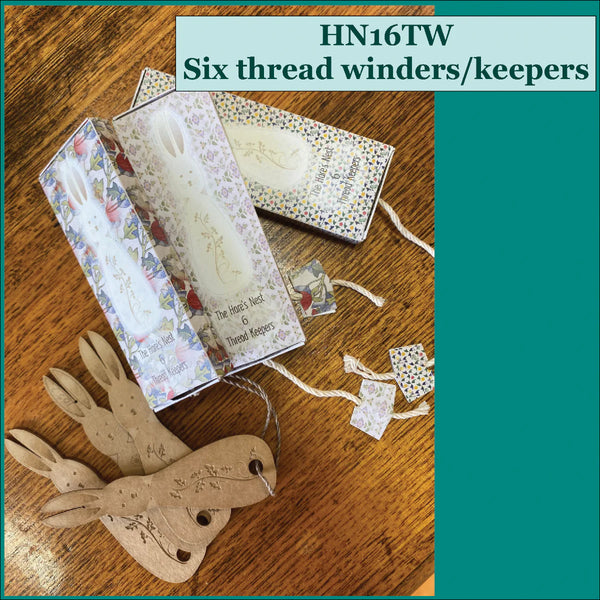 Thread Keepers x 6 (Hares) by Hare's Nest Stitchery