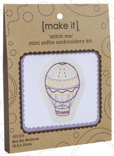 Air Balloon Mini Softie Embroidery Kit by Make It 585193