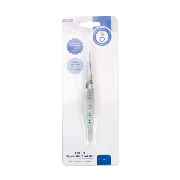 Fine Tip Bypass Craft Tweezer by Tonic Studios 3610e