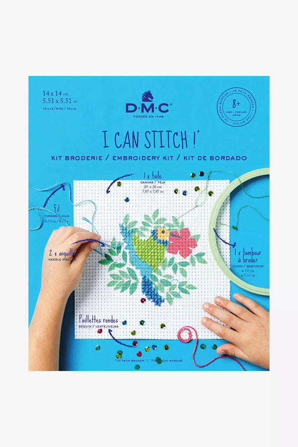 The Hummingbird - I Can Stitch! Embroidery Kit by DMC BK1897