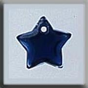 Mill Hill - Glass Treasures - 12173 Small Flat Star Royal Blue