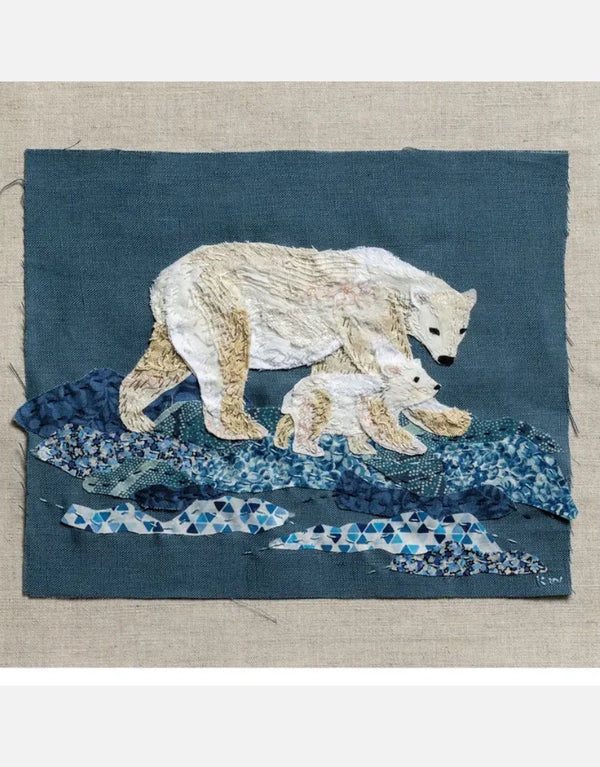 Polar Bears Slow Stitching Kit by Wattle & Loop