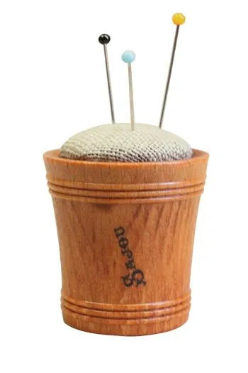 Sajou Wooden Pin Cushion - Natural Linen