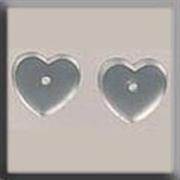 Mill Hill - Glass Treasures - 12238 Petite Flat Heart Matte Crystal