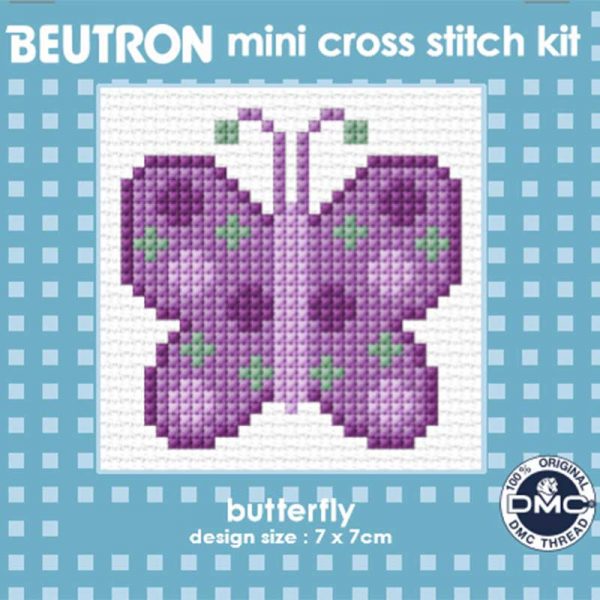Butterfly Mini Cross Stitch Kit by Beutron 578101
