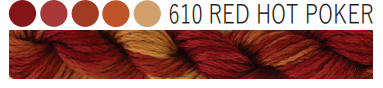 Cottage Garden Threads Stranded Red Hot Poker 610