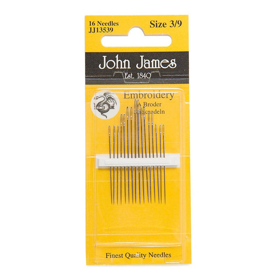 Lot De 100 Aiguilles à Broder Et Crewel JOHN JAMES #3 - Fabriqué Au Royaume-Uni - Neuf