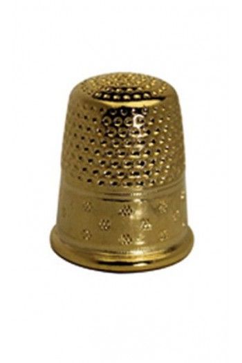 Sajou Gold-plated Brass Thimble Size 0 - 17mm