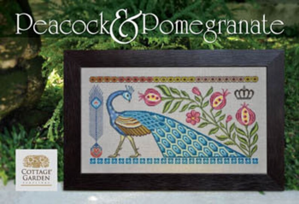 Peacock & Pomegranate (CGS 1039) by Cottage Garden Samplings