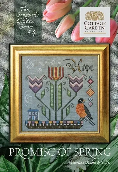 Songbird's Garden Series #4 - Promise of Spring (CGS 1043) by Cottage Garden Samplings