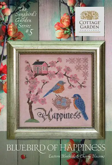 Songbird's Garden Series #5 - Bluebird of Happiness (CGS 1044) by Cottage Garden Samplings