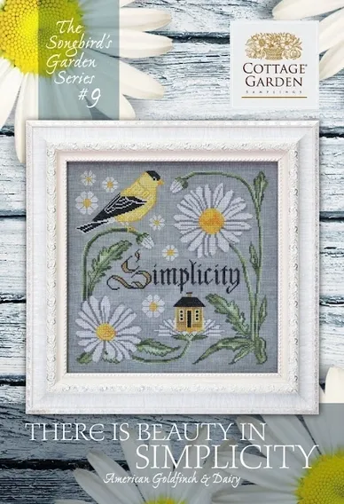 Songbird's Garden Series #9 - There is Beauty in Simplicity (CGS 1048) by Cottage Garden Samplings